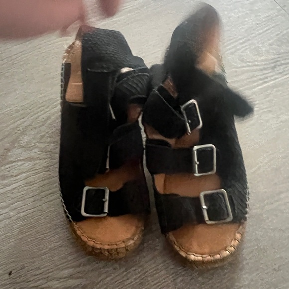 Anthropologie Kelsey dagger Brooklyn island espadrille buckle wedges - Picture 5 of 14